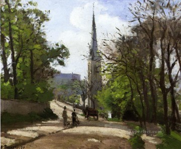  Esteban Obras - Iglesia de San Esteban Lower Norwood 1870 Camille Pissarro